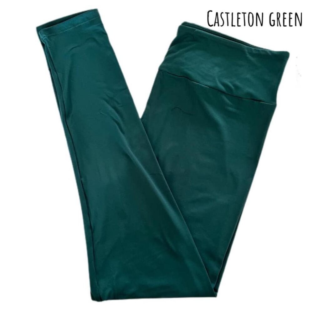 NEW NWT LuLaRoe SOLID Dark Green Leggings TC2 Comfy Stretch Soft St Patrick's